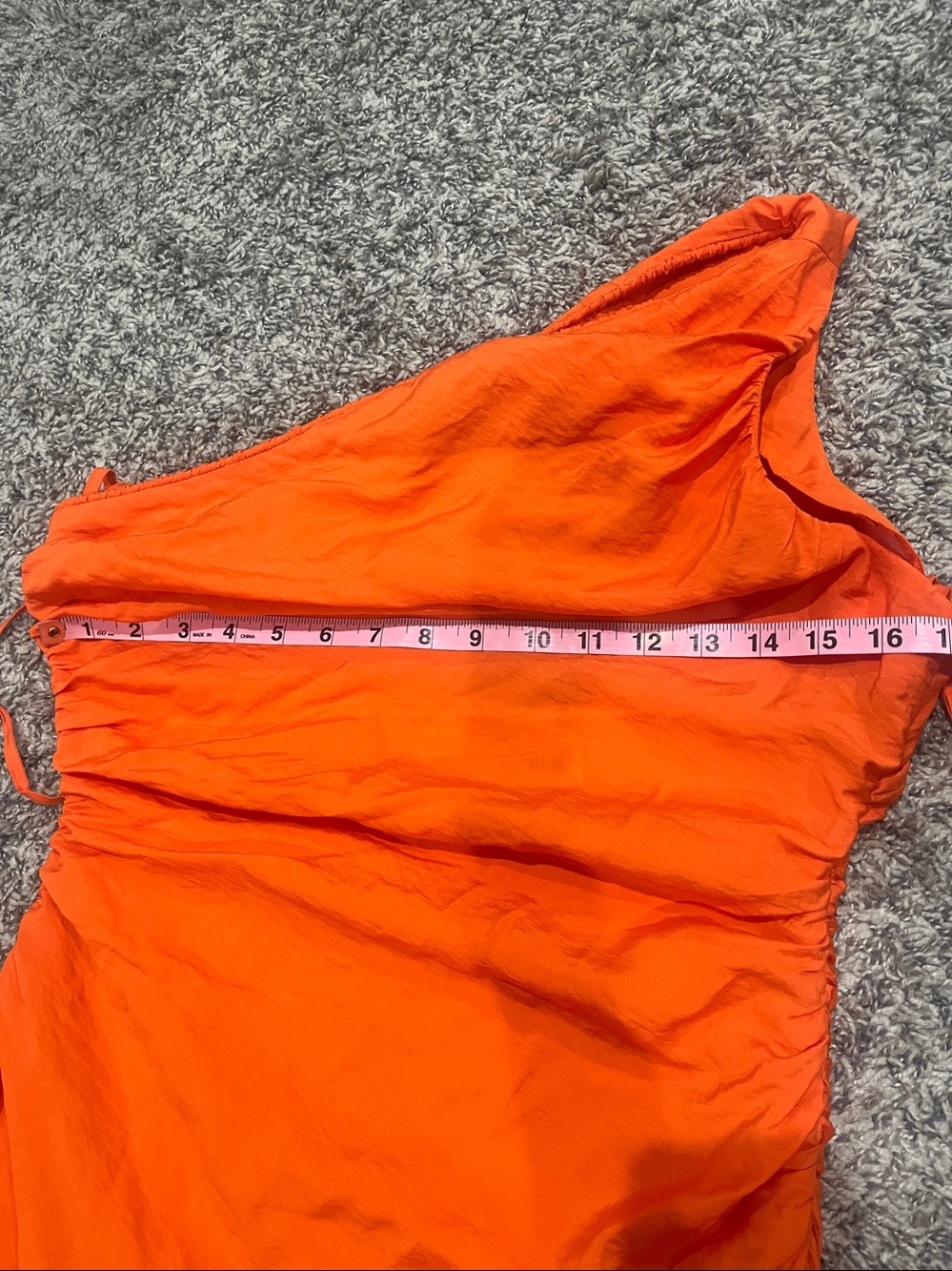 ANTONIO MELANI One-Shoulder Orange Dress NWT - Picture 6 of 8
